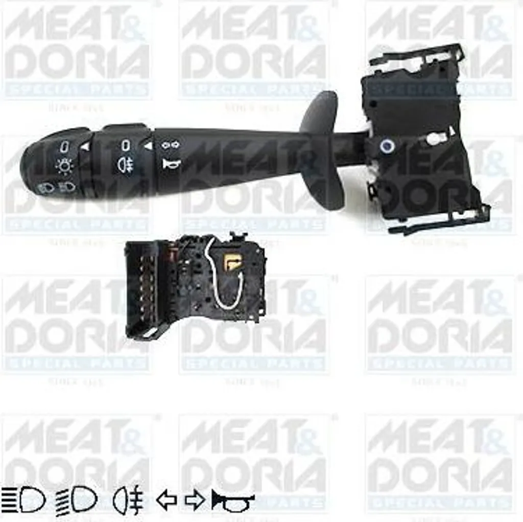 MEAT & DORIA 23438 Interruttore sul piantone dello sterzo OE 7701063403 compatibile con Twingo