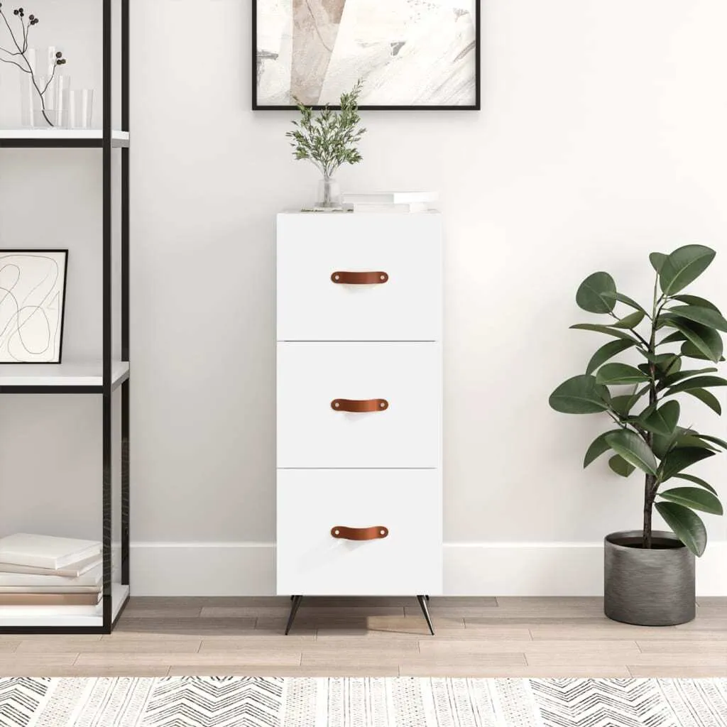 Maison Exclusive Credenza Bianca 34,5x34x90 cm | Mobiletto Salvaspazio