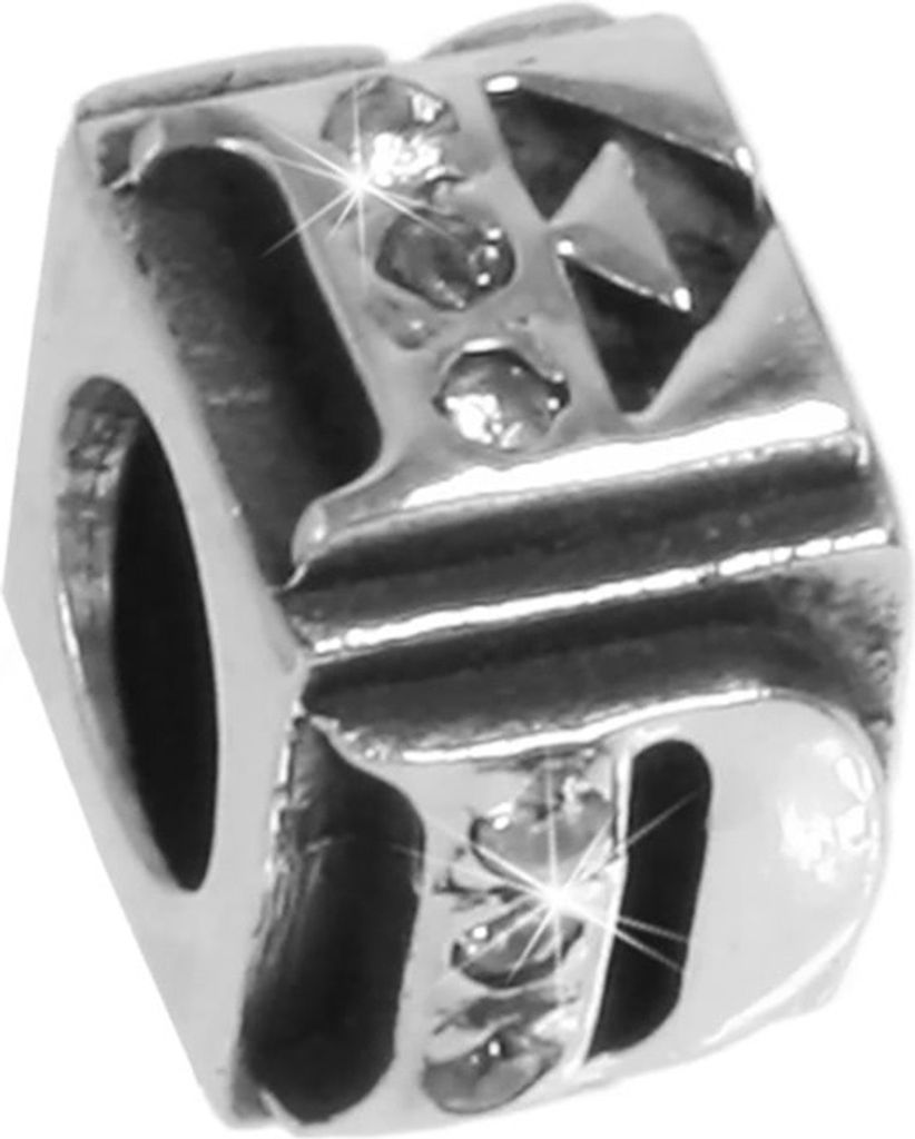 CarloBiagi Charm Bead Duke Zirkonia 925 Echt Silber Schmuck Element D2BBSCZ05C