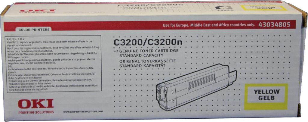 Toner OKI 43034805 C3200 YELLOW
