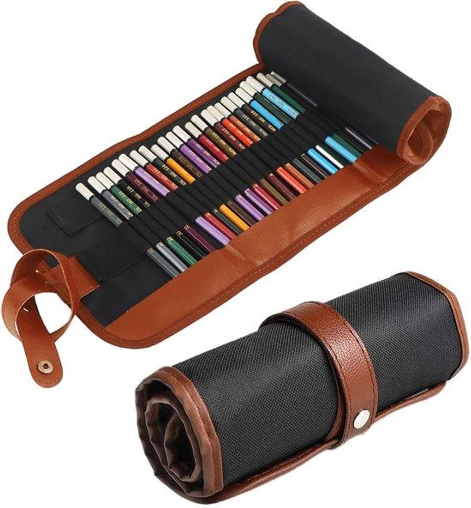 Trousse à crayons roll-up : fini les mines brisées avec 72 fentes XL