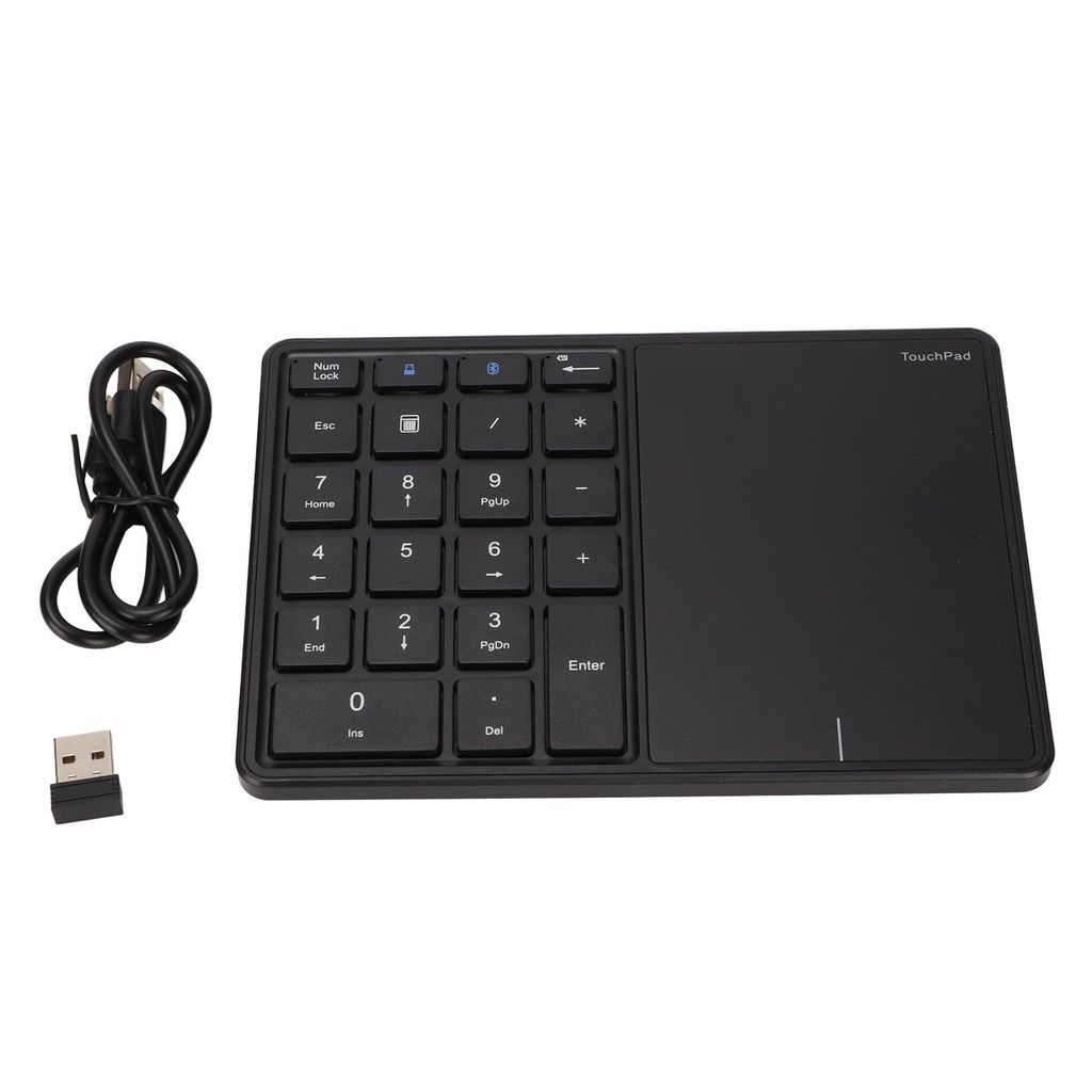 pavé numérique 2 en 1 avec touchpad, sans fil, 22 touches, Image du produit 