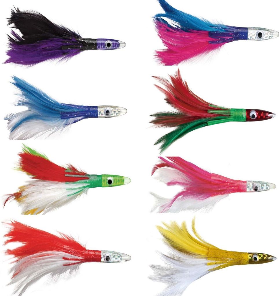 Williamson Albacore Feather 16,5cm - Meeresköder, Williamson Farben:Red & White