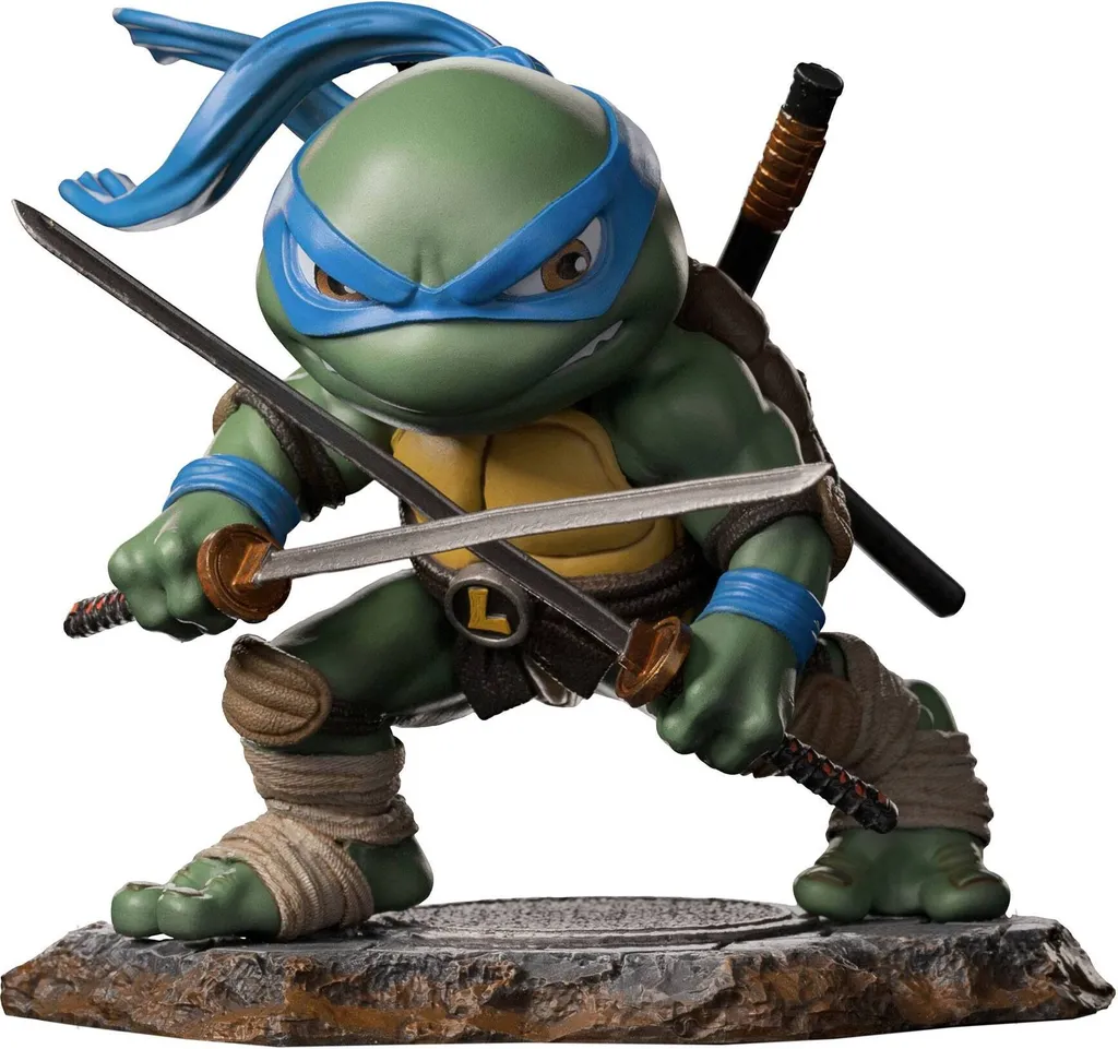 Figurine Leonardo 12 cm en PVC Haute Qualité Mini Co. IS95015 TMNT