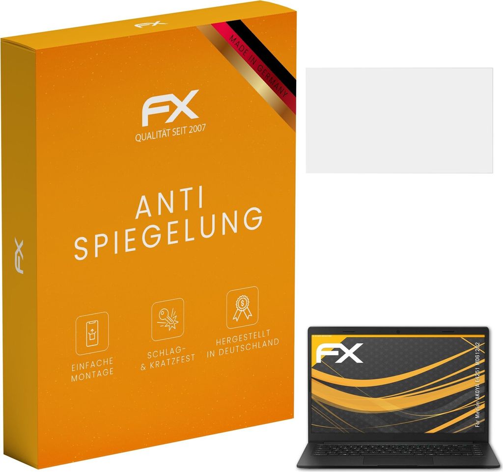 atFoliX FX-Antireflex 2x Schutzfolie kompatibel mit Medion AKOYA E4251 (MD61202) Displayfolie