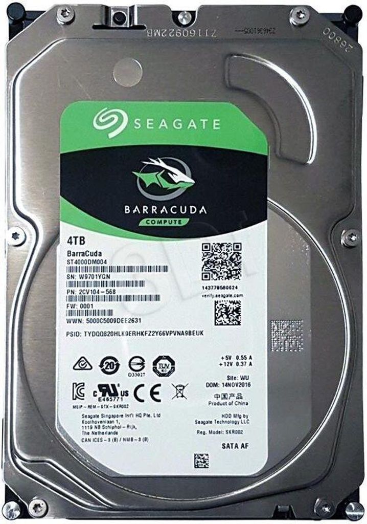 Disco rigido interno Seagate Barracuda ST4000DM004 da 3,5" Immagine del prodotto 