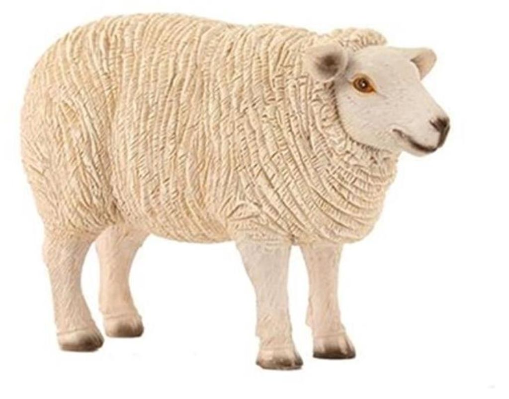 Massamarkt Stehende Schaf 13x6x9cm Polystone