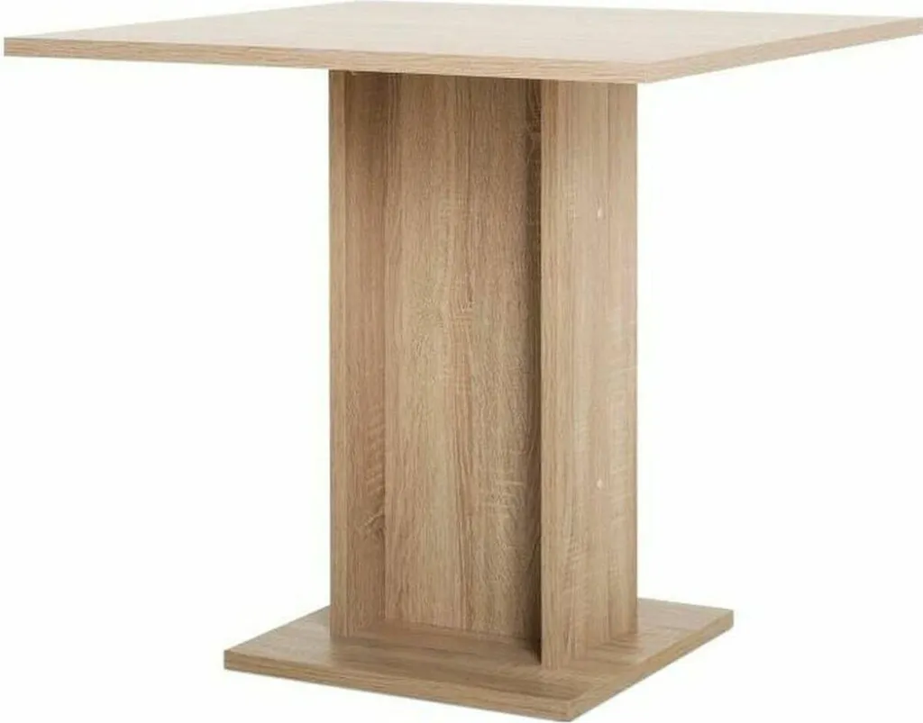 Tavolo da pranzo per 2 o 4 persone - Quadrato - Classico - Decoro in rovere - GUSTAVE - L 80 x L 80 cm
