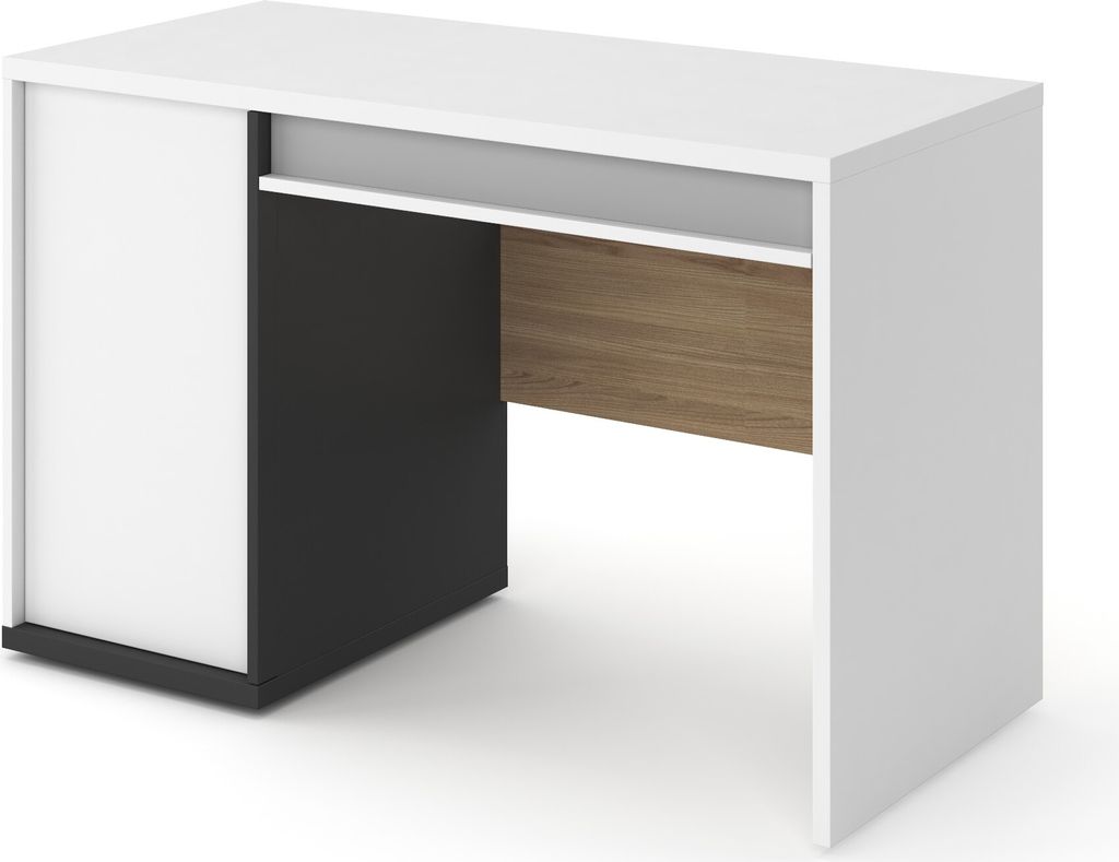 Furniture24 Schreibtisch 120x76x56 cm IMOLA IM-09 mit Schrank und Schublade