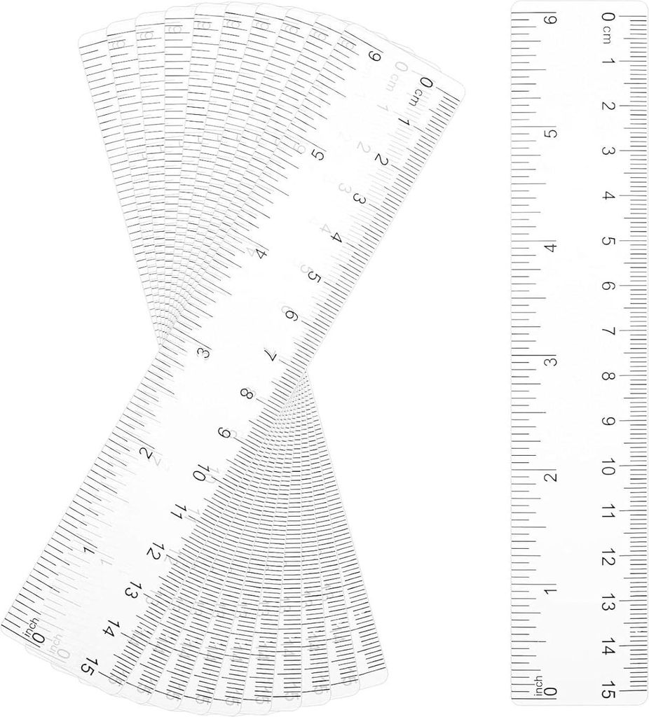 12 Stück Lineal 15cm Grundschule,Lineal Set Produktbild 