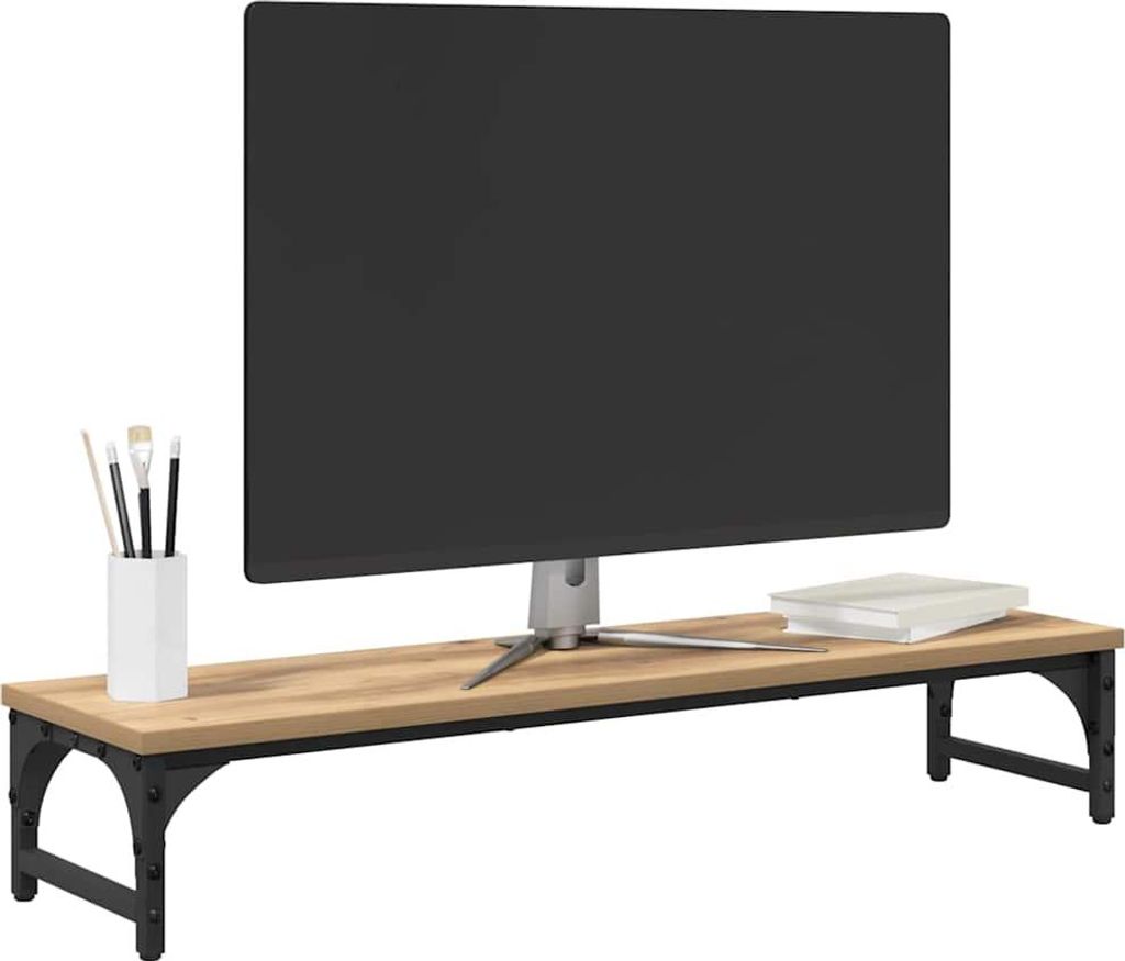 (Design 2026) Monitor Halterung Artisan-Eiche 85 x 23 x 15,5cm Holzwerkstoff - Computertische HOMMIE 294602 - Computertische