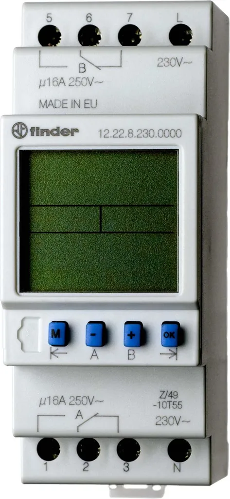 Finis les oublis : Interrupteur horaire Finder 12.22 programmable 16A