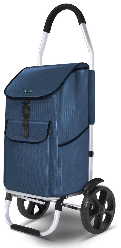VOUNOT® Carrello per la spesa con 2 ruote, pieghevole, con Immagine del prodotto 