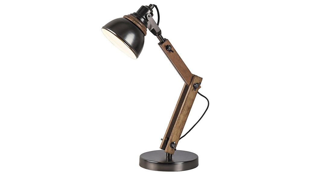 Rabalux 4199 Tischleuchte Aksel, E14-Holz, braun-anthrazit, Produktbild 