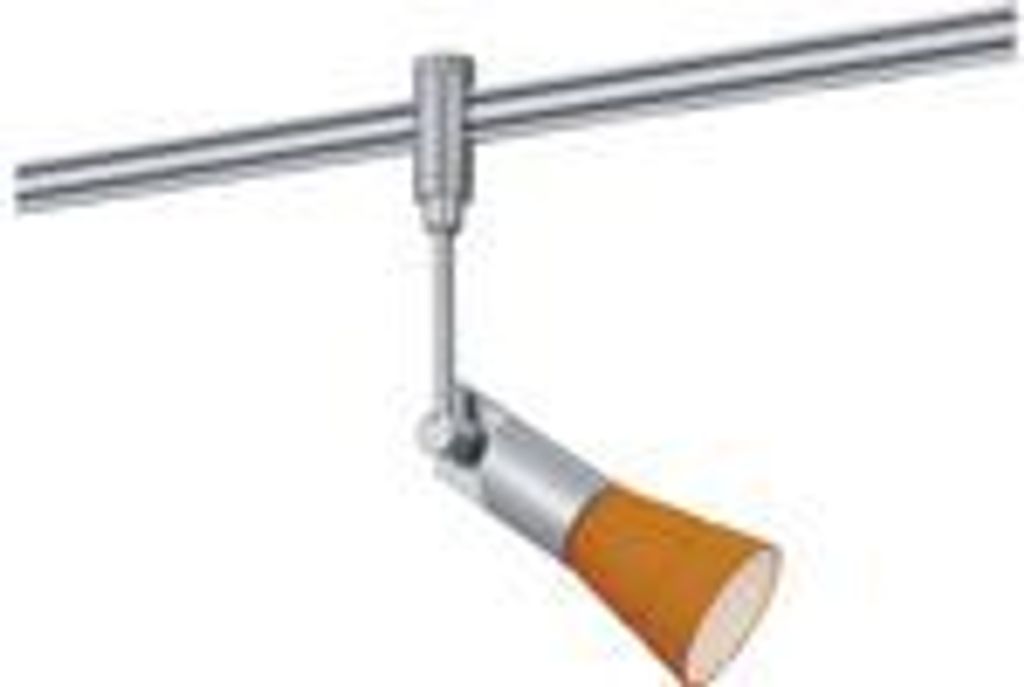 Paulmann 972.72 Schienen System L&E Phantom Spot Phari 40W G9 Chrome Matt/orange 230V Metall/Plastik/Glas