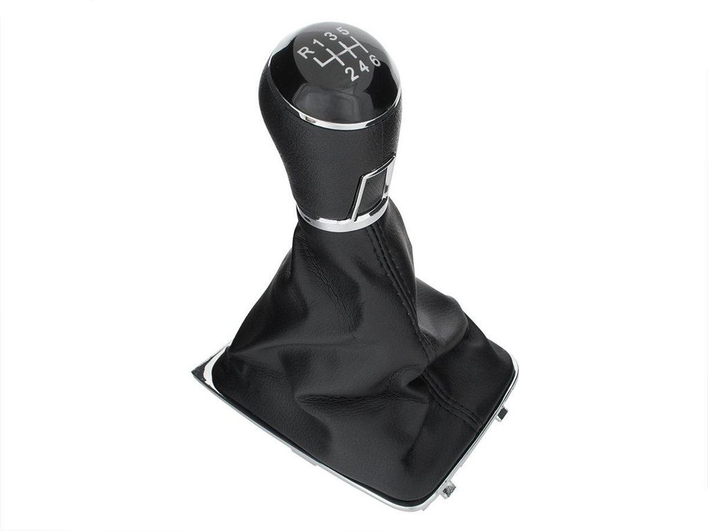 VW Golf VII 2012 - Schwarzer Schaltknauf + Schaltsack für 6 Gänge