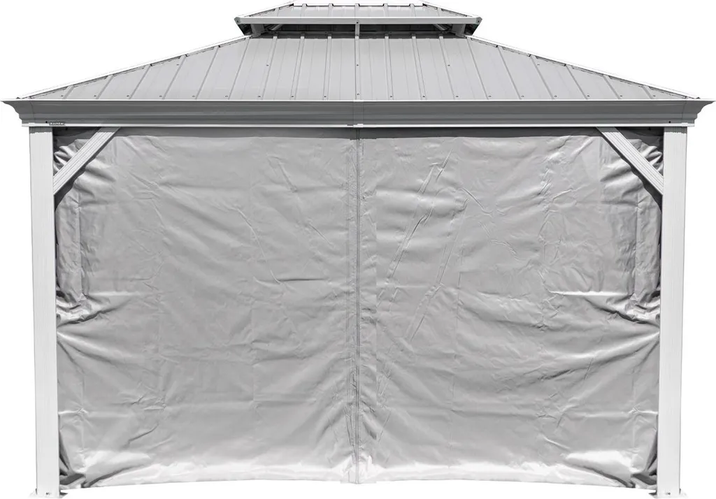 Kit Rideaux Intimité pour Pavillon Messina 1012 Taupe avec Attaches