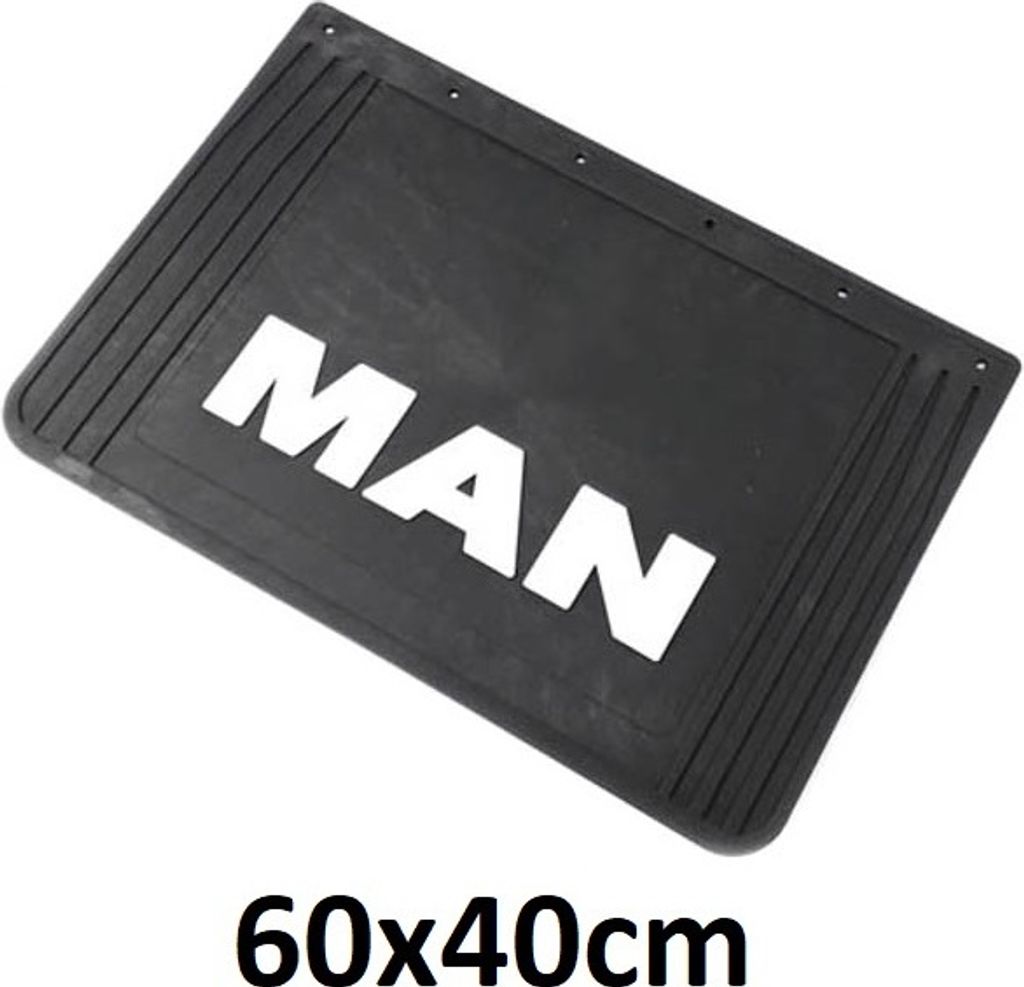 MAN 3D Kotflügelpresse | 40x60cm, weiße Reliefschrift Produktbild 