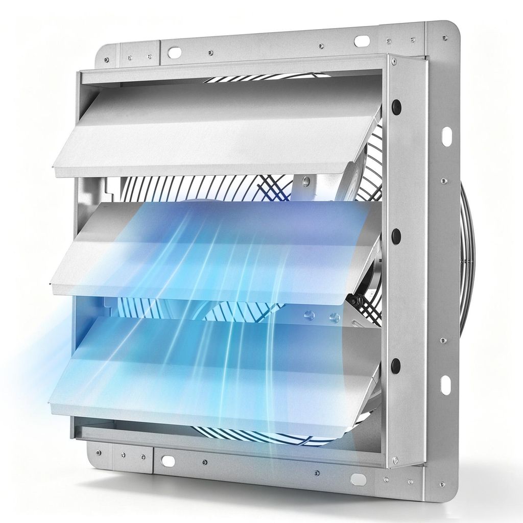 VEVOR Ventilatore Estrattore con Serranda 312mm 1250CFM Immagine del prodotto 
