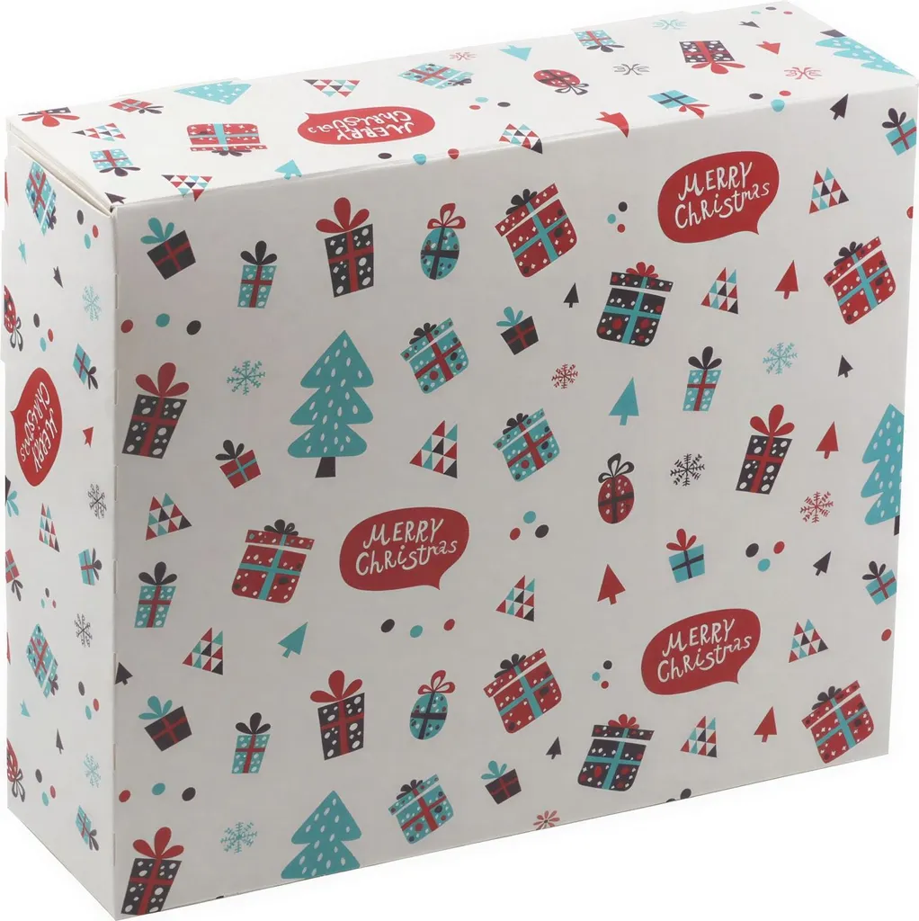 Boîtes Cadeaux Noël 25x21x7 cm pour Chocolats et Coffrets - 20 pcs
