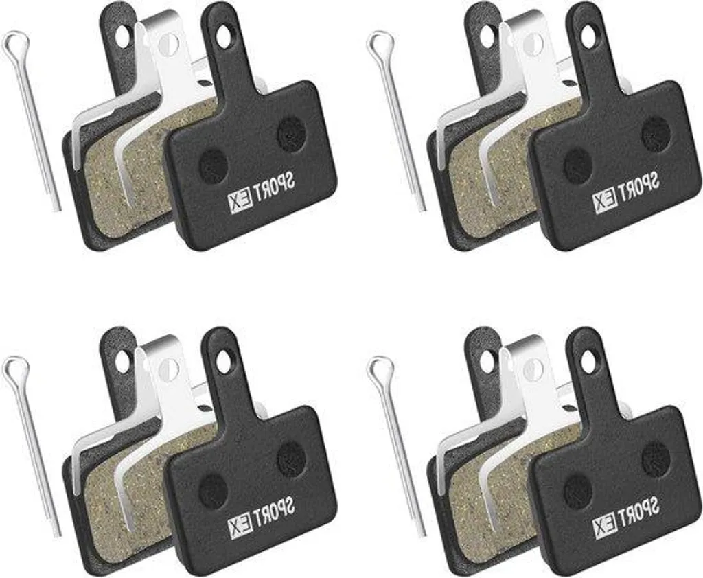 Plaquettes de frein semi-métalliques VTT silencieuses et durables x4