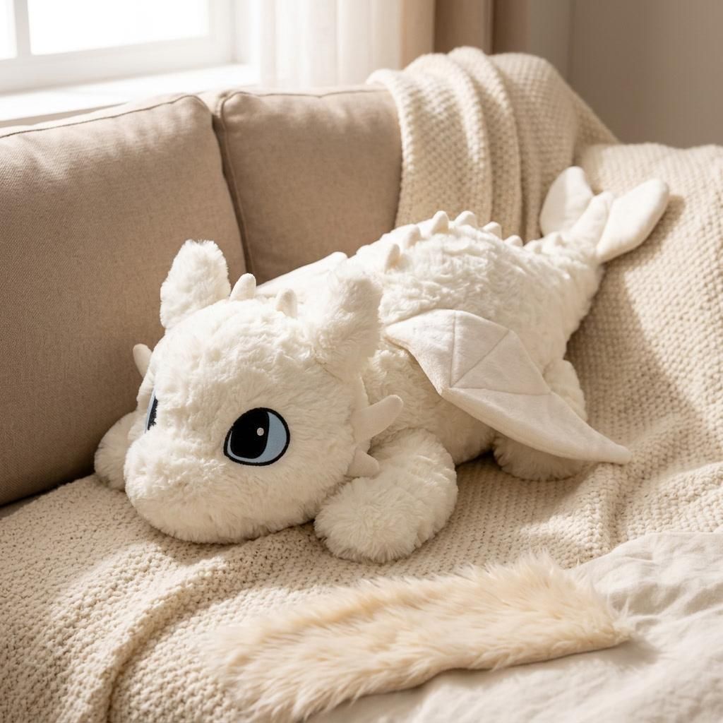 Drachen zähmen leicht gemacht Ohnezahn Weiß Kuscheltier 55 Produktbild 