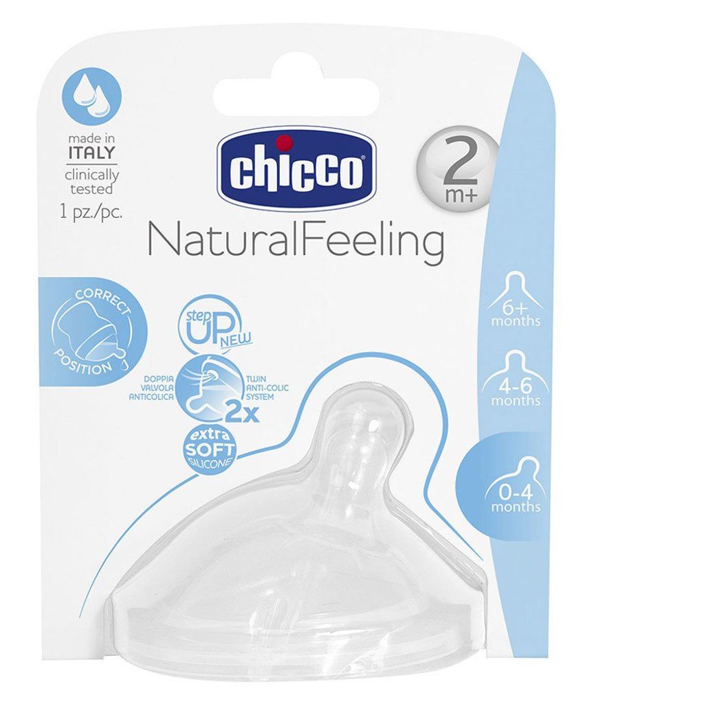 Chicco Silikonsauger Step UP New 2m+ mittlerer Saugfluss 1 Produktbild 