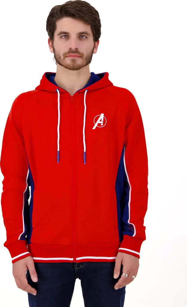 Avengers Trainigsjacke Logo Hoodie Track Jacket MCU Marvel Comics Sportjacke