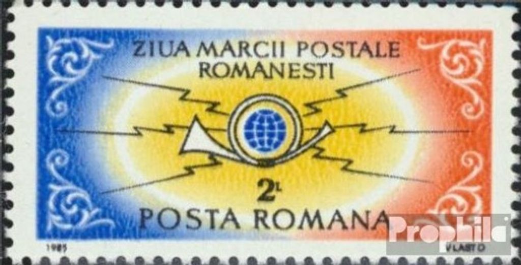 Briefmarken Rumänien 1985 Mi 4208 (kompl.Ausg.) postfrisch Tag der Briefmarke
