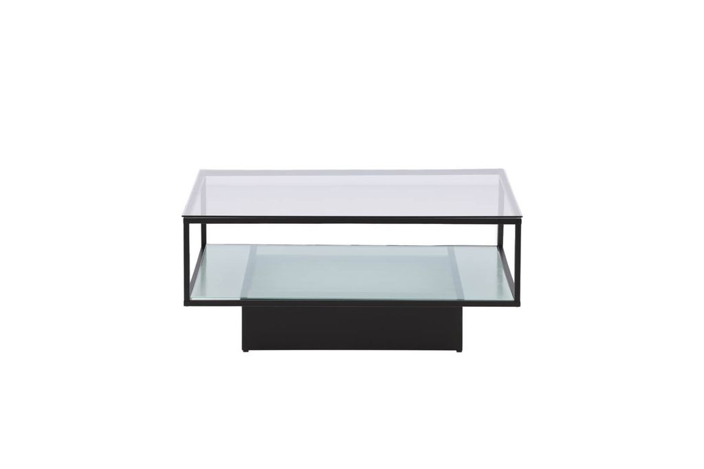 Maglehem table basse 90x90cm noir, verre. Image du produit 