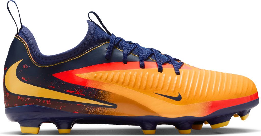 Nike Jr. Phantom 6 Low Academy "Erling Haaland" - Kinder Fußballschuh - Orange/Blue /Lemon Orange/Blue /Lemon 35.5