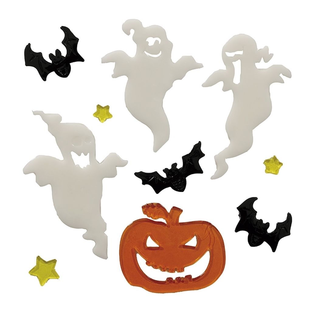 Gruselgeister – Gel-Aufkleber - Halloween deko