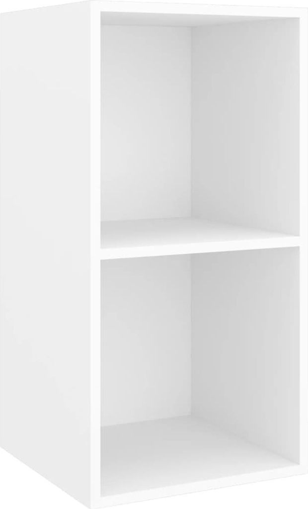 (Robust Möbel)TV-Wandschrank, Fernsehtisch - CLORIS - Weiß 37x37x72cm Holzwerkstoff - TV-Schränke DEMöbel472959