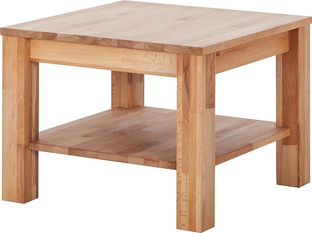 home24 Couchtisch - Kernbuche Massiv