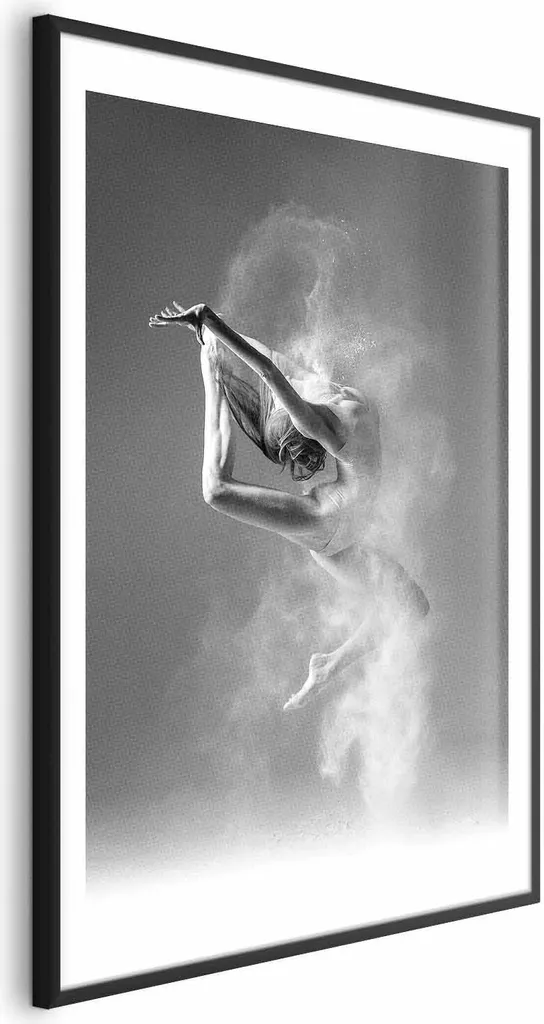 Arte Murale Ballerina 40x60 cm Cornice Nera - Emozione in Movimento
