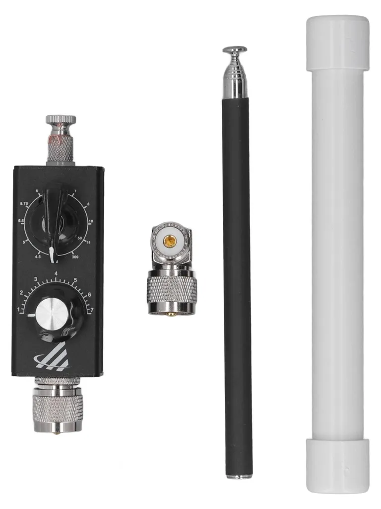 Antenne HF télescopique avec accord manuel aviation et FM haute sensibilité