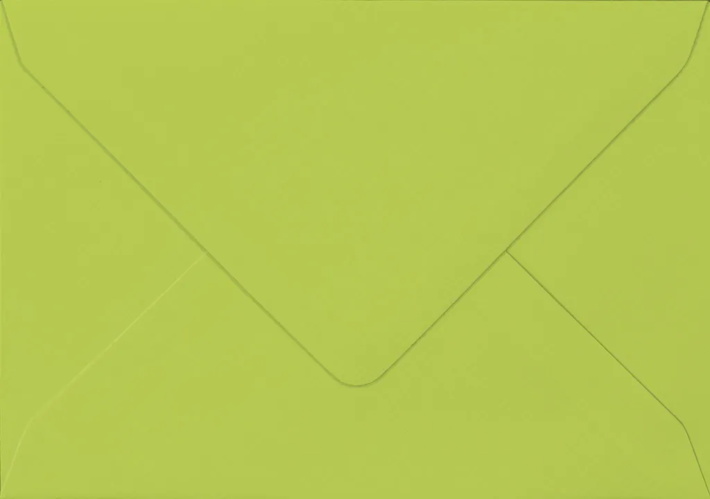 Enveloppe Vert Pomme 110 x 156 mm Heyda en Papier Épais 100g de Qualité