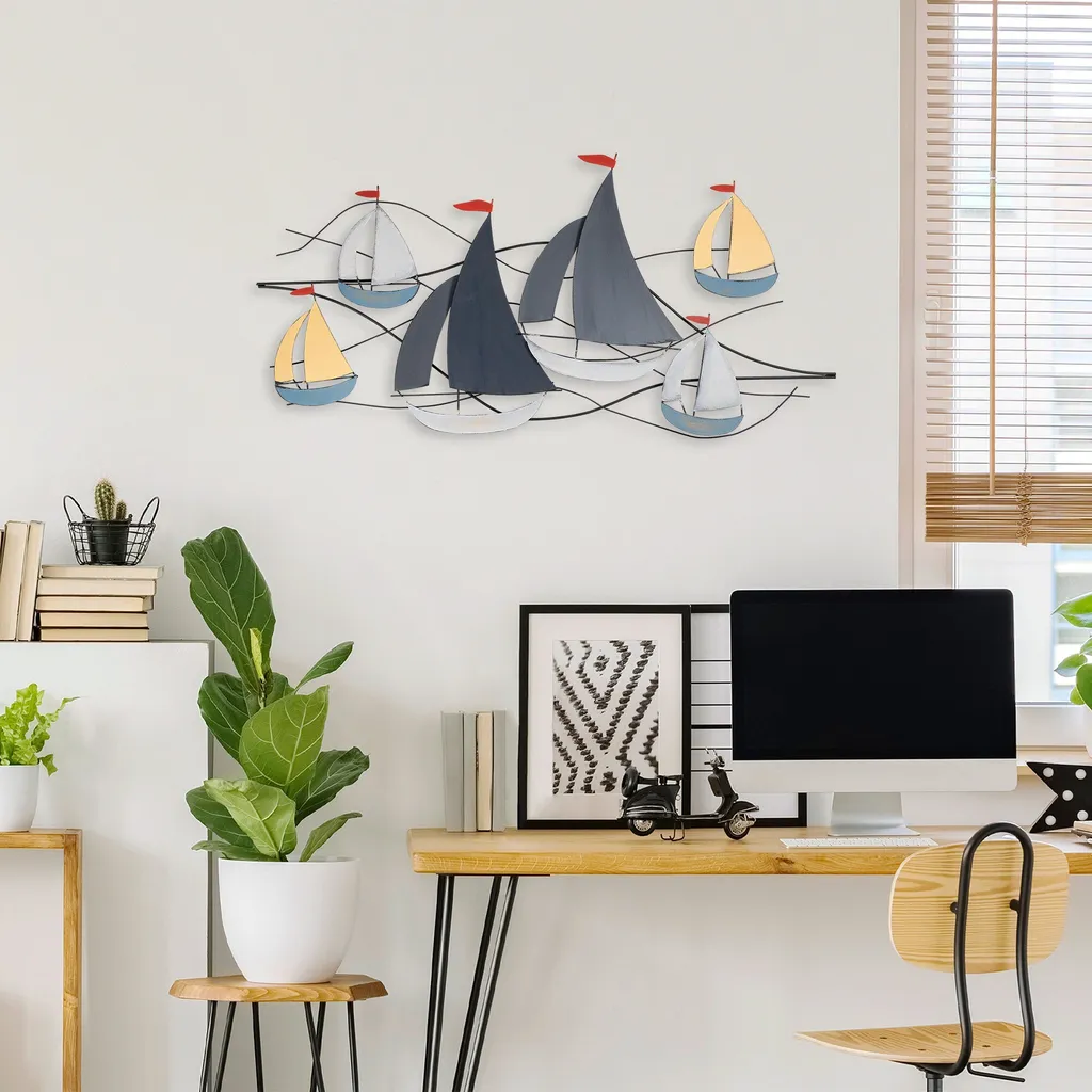 Wallity Hizir TNL2317 Offerta: Arte Metallo per Parete 123x60cm - 3