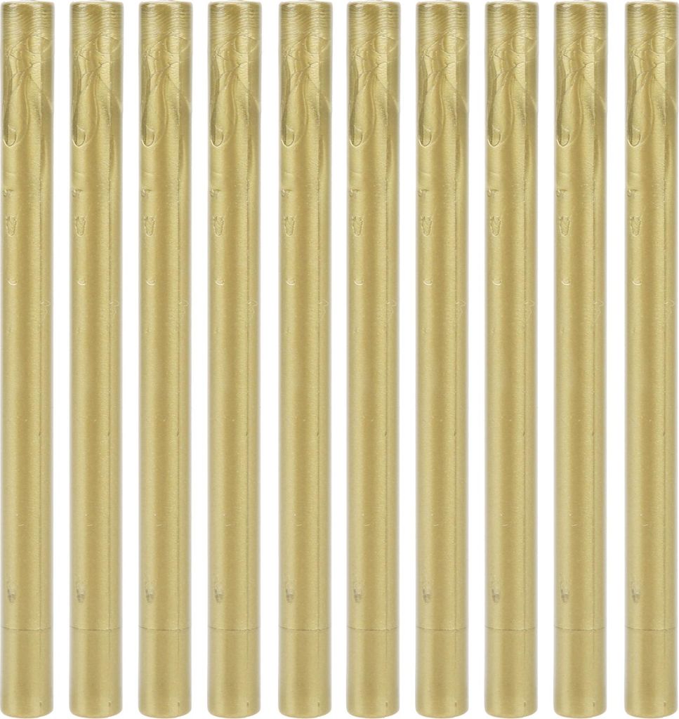 10 PCs Versiegelung Wachsstangen Multicolor Rund Lack Lack Small Stamp Umhülle für Hochzeits Geburtstagsfeiergreen Gold