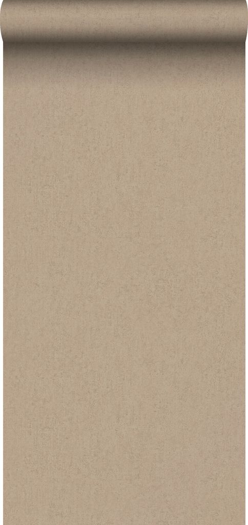 Sanders & Sanders Tapete Leinen-Optik Braun 53 cm x 10 m