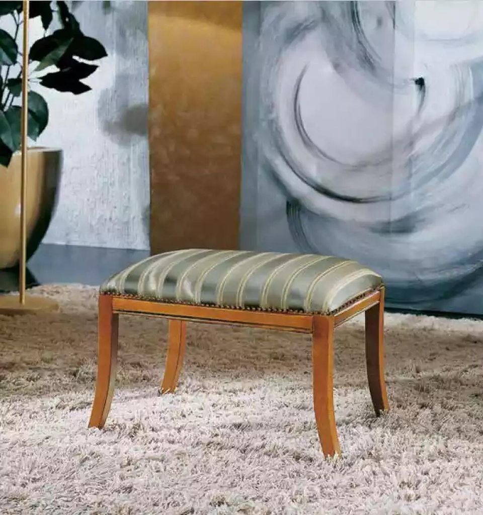 Designer Hocker Sitzmöbel Polsterhocker Textil Stoff Wohnzimmer Neu