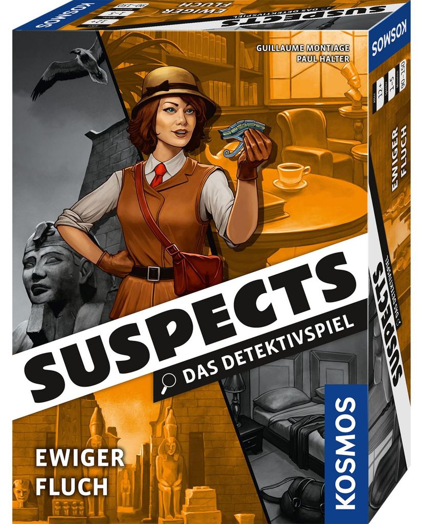 KOSMOS Suspects - Ewiger Fluch, Detektivspiel, Krimispiel, Immagine del prodotto 