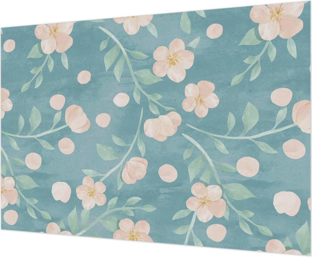 Wandtapete - Dekorative Tapete für Wohnzimmer - Tapetenfolie für Wanddekoration - 208x146 cm - Florale Eleganz