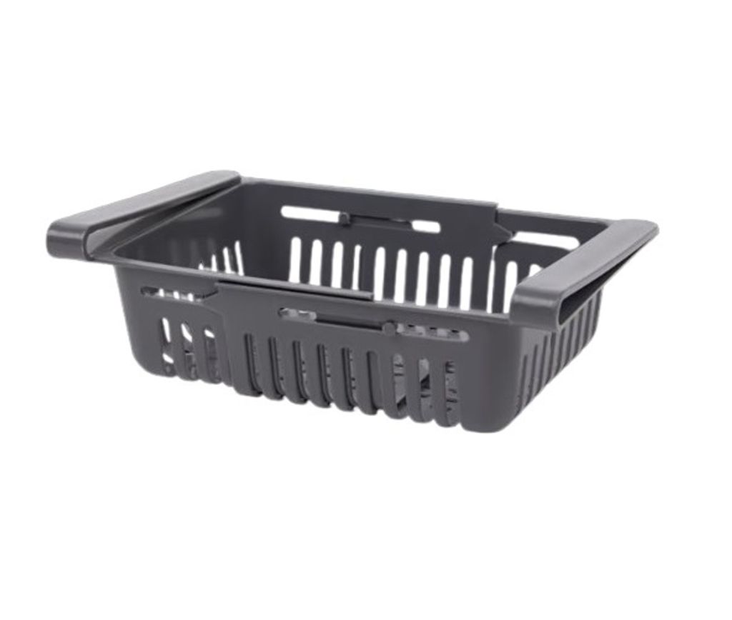 Kühlschrank Organizer Universal Zusatz Schublade Eierbehälter Gemüseschale Fach Grau Kühlschrankbox Ausziehbar