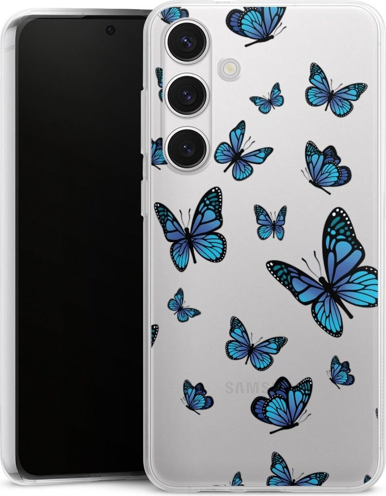 DeinDesign Handyhülle für Samsung Galaxy S24+ Silikon Hülle Case Smartphone Schutzhülle Muster Schmetterling transparent