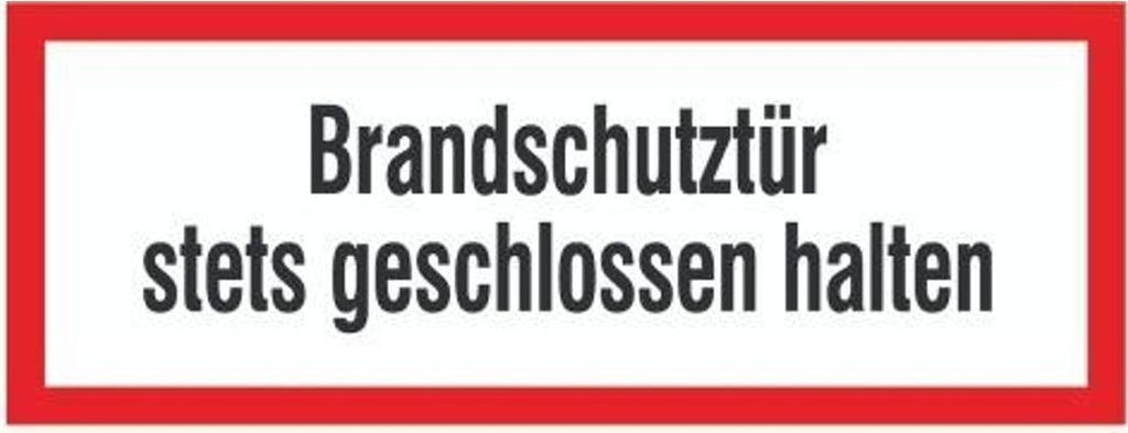 SafetyMarking Brandschutzschild Folie B297xH105 mm Brandschutztür geschl.h. langnachleuchtend