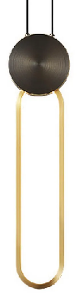 Lampe Elyptica 480mm en bois courbé - Éclairage tamisé et naturel chic