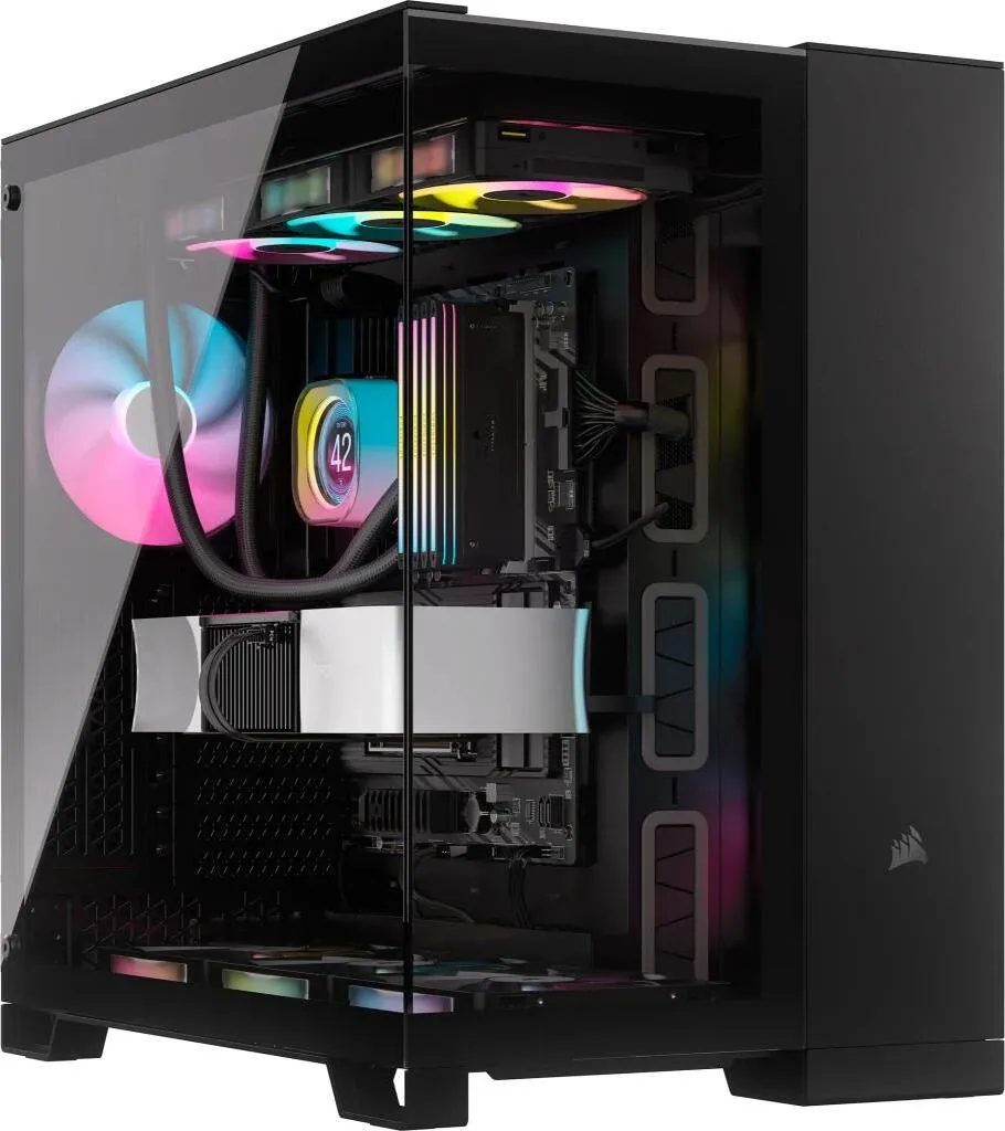 Corsair iCUE LINK 6500X Boîtier PC Noir Anti-Câbles pour Montage ATX Pro