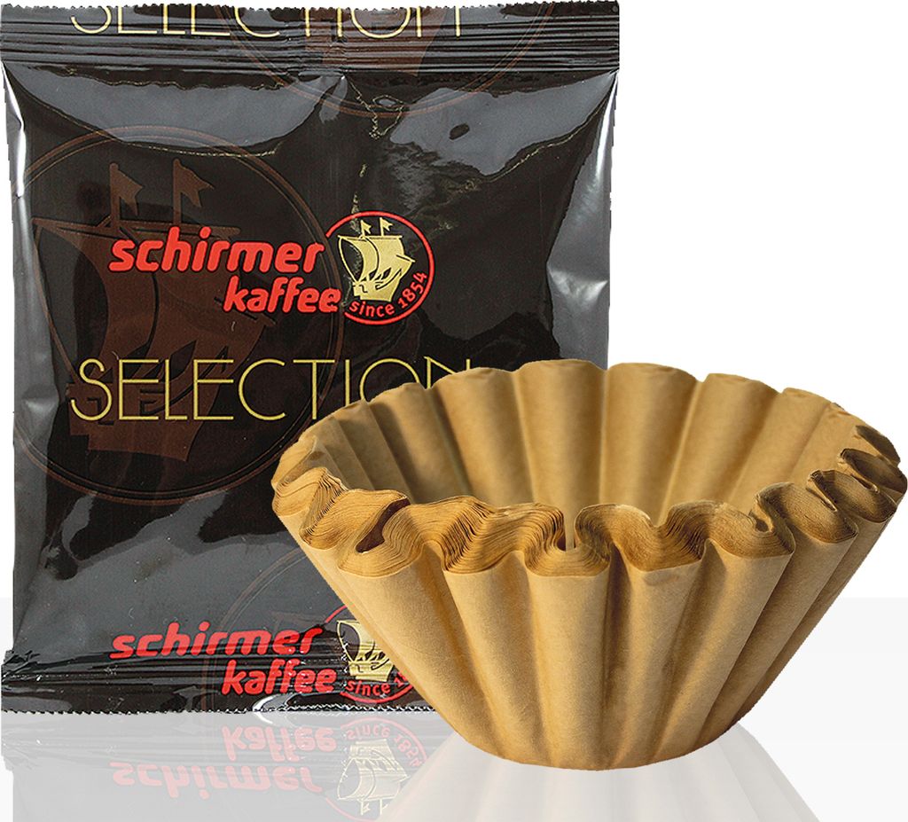 Schirmer Selection Jubiläum 42 x 70g Kaffee gemahlen + 50 Korbfilter, Servicepaket