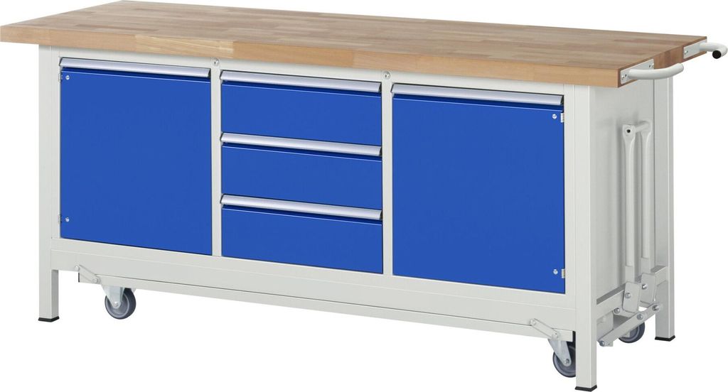 Rau Werkbank mit absenkbarem Fahrgestell Modell 8569 B 2000 Produktbild 